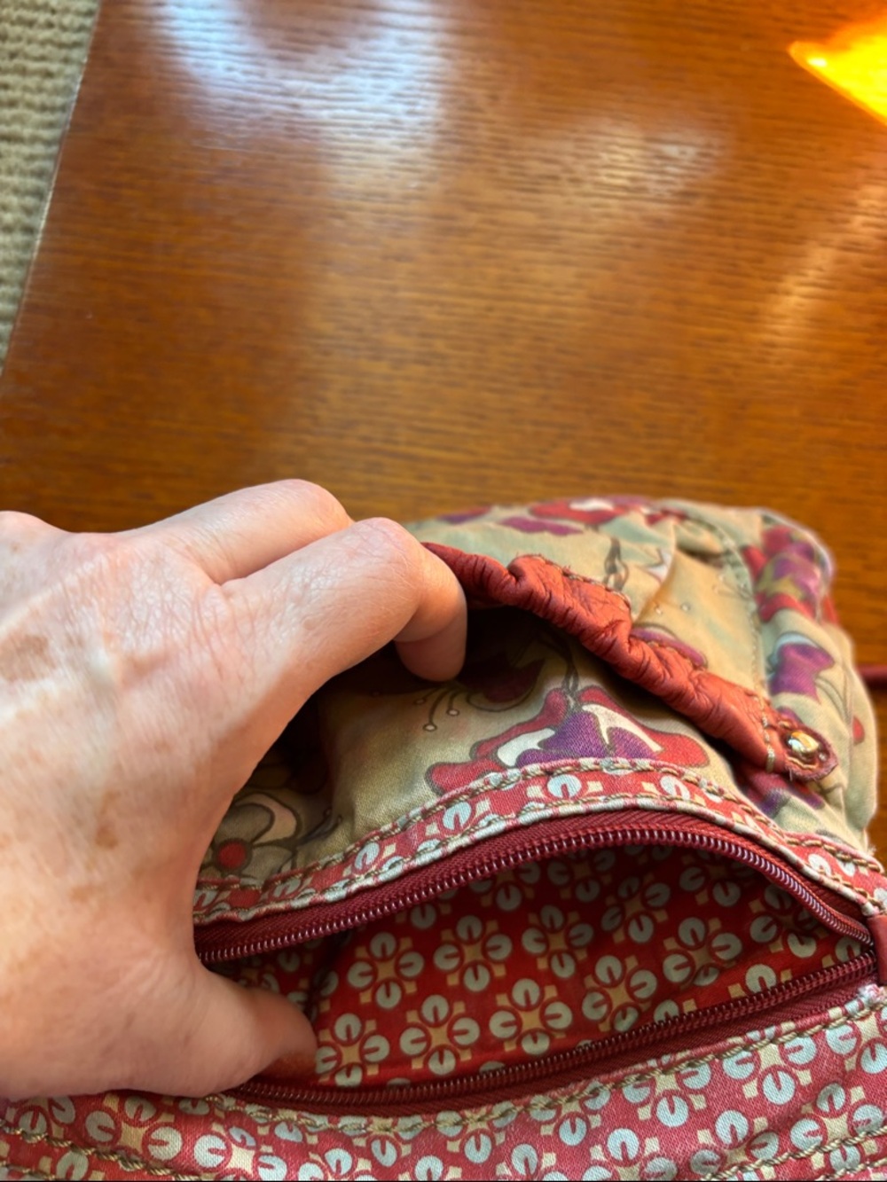 FOSSIL Shoulder purse. Small. Floral design. Cross body. - Picture 8 of 10